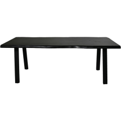 Pilar eettafel 220x100x77 acaciahout zwart van het woonmerk HSM Collection