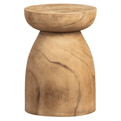 Bink kruk hout 40 x ø28 cm naturel