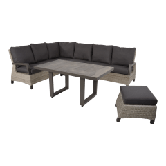 Loungetafel hoog Prato Pardo 140x85 cm - bruin