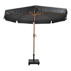 Parasol Libra houtlook Ø3mtr - grijs