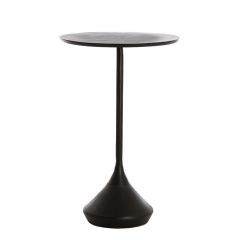 Dimphy ronde bijzettafel Ø35x56 cm - lood antiek