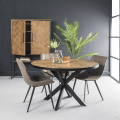 Accent eettafel rond 130 cm