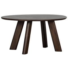 Roundly eettafel mangohout 160 x 110 cm walnoot