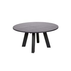 Rhonda eettafel XL ø150 cm eiken blacknight