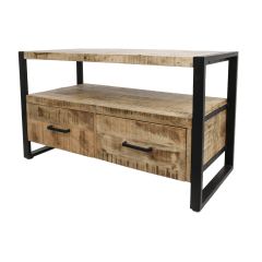 Havana tv-meubel 100x45x60 mangohout/metaal naturel/zwart