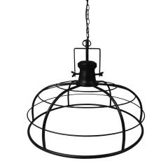 Crown hanglamp ø60 cm metaal zwart