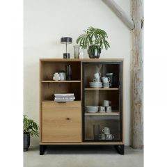 Rasmus eiken kabinet - 138 cm - naturel