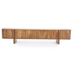 TV-meubel Julian - acaciahout - 240 cm - 6 deurs