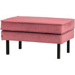 Hocker Rodeo Velvet Op Poten Pink