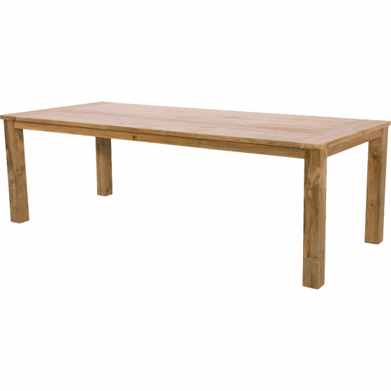 Tuintafel recycled teak 240x100 cm - naturel