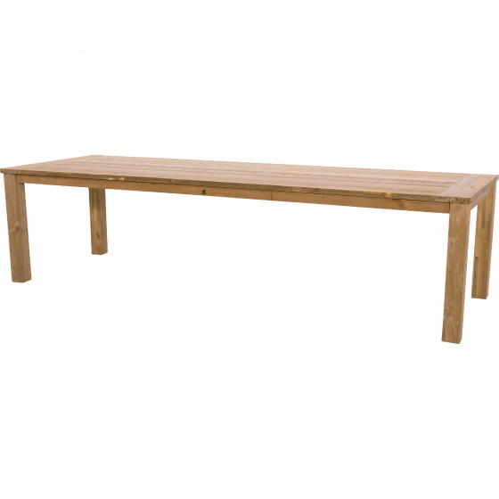 Tuintafel recycled teak 300x100 cm - naturel