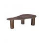 Eve salontafel 129x70x39 cm - bruin marmer/hout