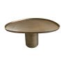 Olive salontafel organisch/cone 70x57x38 cm - brass antiek