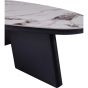 Bryan salontafel organisch 130x70x40 cm - stintered stone lite black