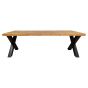 Rechthoekige eettafel Denver - 220 cm - naturel - X-poot