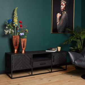 Tv meubel New York - 145 cm - zwart